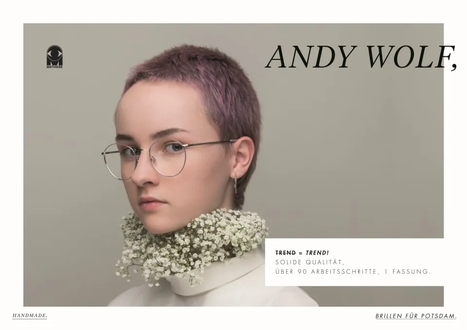 März 2018 | Andy Wolf Eyewear! – Kampagnenbild